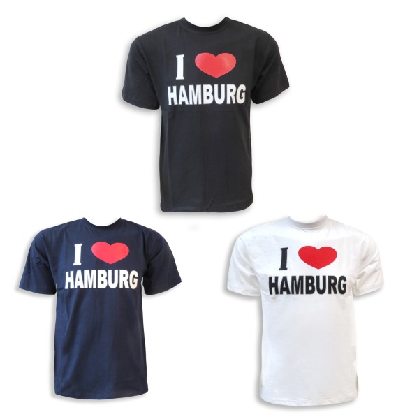 Sonia Originelli T-Shirt "I Love Hamburg" Klassisch Baumwolle