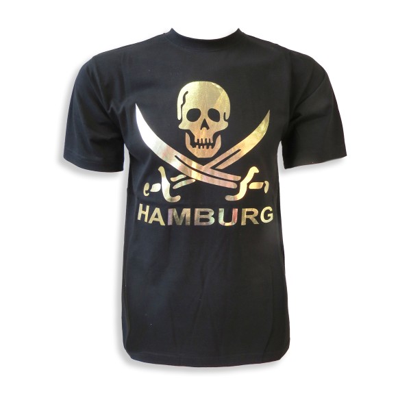 Sonia Originelli T-Shirt "Totenkopf Hamburg" Schwert Skull