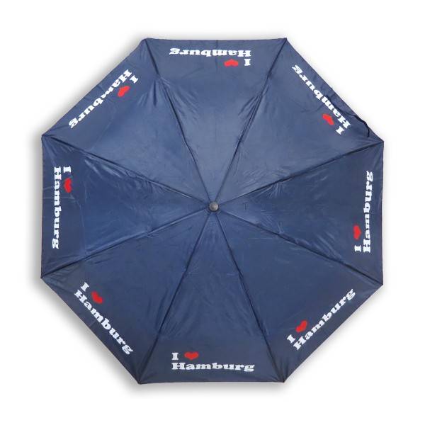 Sonia Originelli Taschenschirm "I Love Hamburg" Regenschirm Schutz Stadt