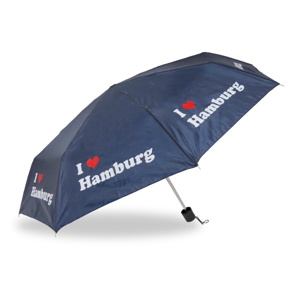 Sonia Originelli Taschenschirm "I love Hamburg" Regenschirm Schutz Stadt