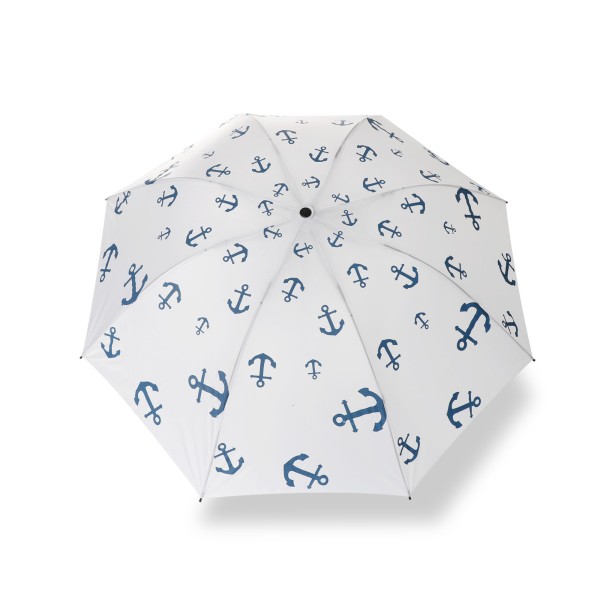 Sonia Originelli Taschenschirm "Mini Anker" Premium Regenschutz Maritim