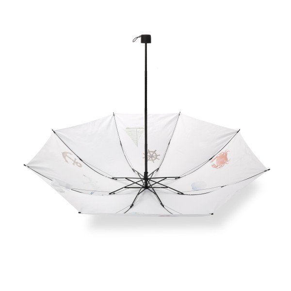 Sonia Originelli Taschenschirm "Nautic" Maritime Aquarell Motive Premium Regenschutz Anker Leuchtturm