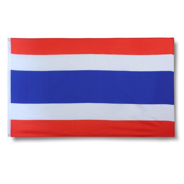 Sonia Originelli Thailand Fahne Flagge 90 x 150 cm Fanartikel Hissfahne Ösen WM EM