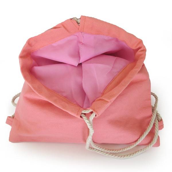 Sonia Originelli Turnbeutel Gymbag Unifarben Seilkordel Baumwolle Trend