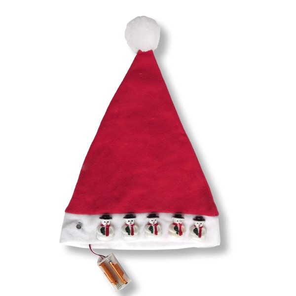 Sonia Originelli Weihnachtsmütze "Blinklicht" Schneemann