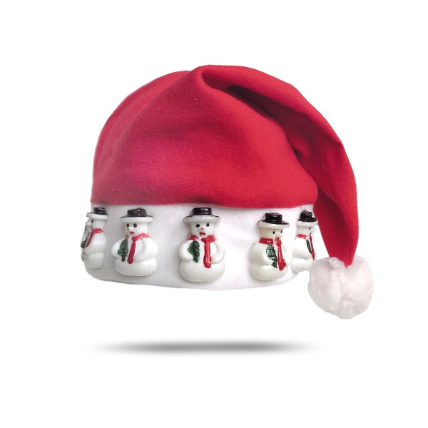 Sonia Originelli Weihnachtsmütze "Blinklicht" Schneemann