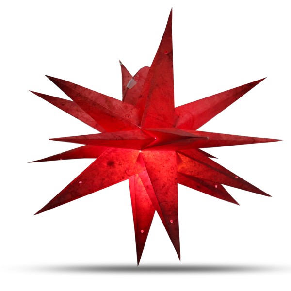 Sonia Originelli Weihnachtsstern 60cm 3D Papier-Stern Weihnachtsdeko