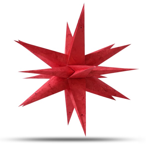 Sonia Originelli Weihnachtsstern 60cm 3D Papier-Stern Weihnachtsdeko