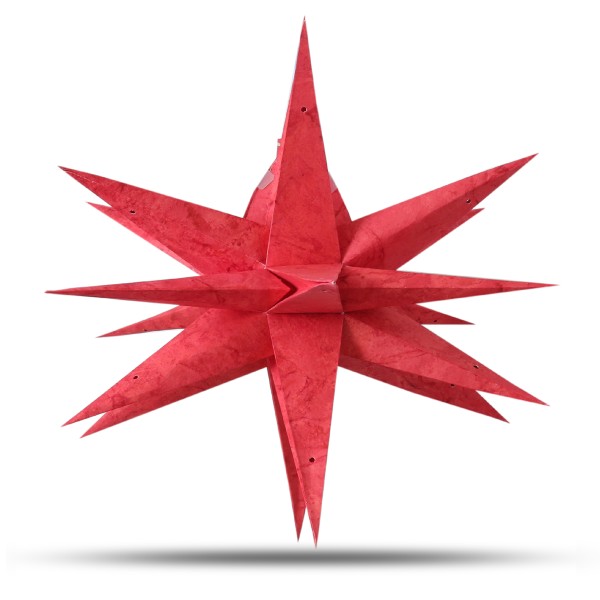 Sonia Originelli Weihnachtsstern 60cm 3D Papier-Stern Weihnachtsdeko