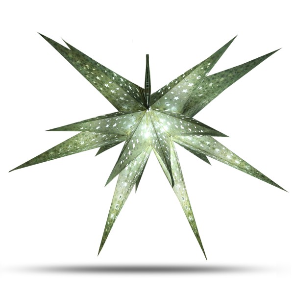 Sonia Originelli Weihnachtsstern 60cm 3D Papier-Stern Weihnachtsdeko