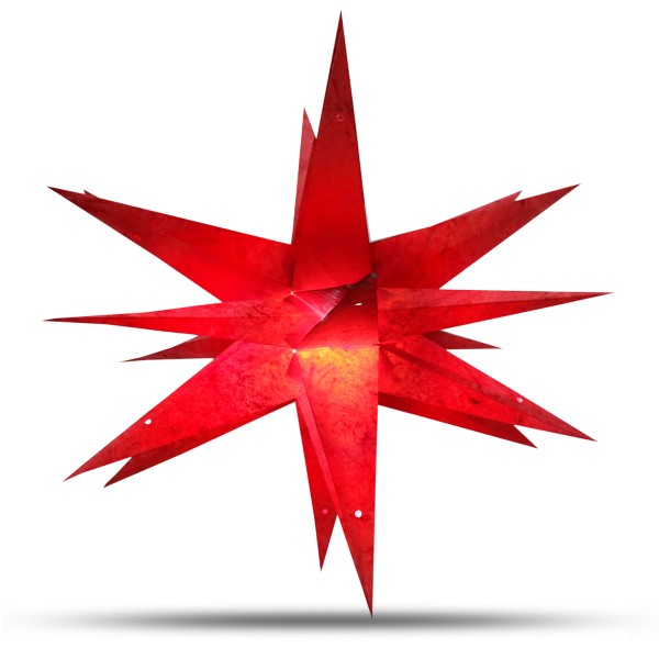 Sonia Originelli Weihnachtsstern 60cm 3D Papier-Stern Weihnachtsdeko