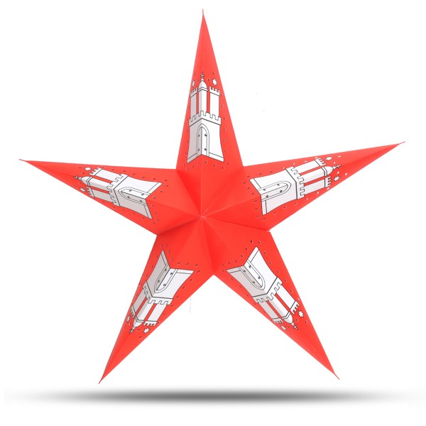 Sonia Originelli Weihnachtsstern 60cm Papier-Stern Weihnachtsdeko