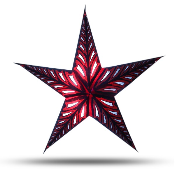 Sonia Originelli Weihnachtsstern 60cm Papier-Stern Weihnachtsdeko