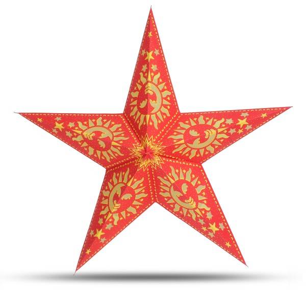 Sonia Originelli Weihnachtsstern 60cm Papier-Stern Weihnachtsdeko
