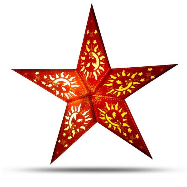 Sonia Originelli Weihnachtsstern 60cm Papier-Stern Weihnachtsdeko