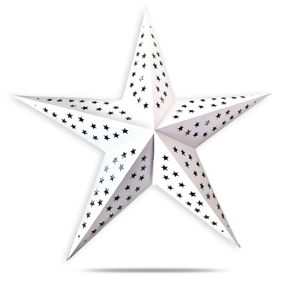 Sonia Originelli Weihnachtsstern 60cm Papier-Stern Weihnachtsdeko