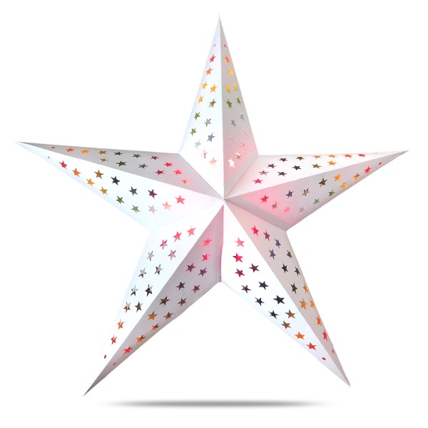 Sonia Originelli Weihnachtsstern 60cm Papier-Stern Weihnachtsdeko