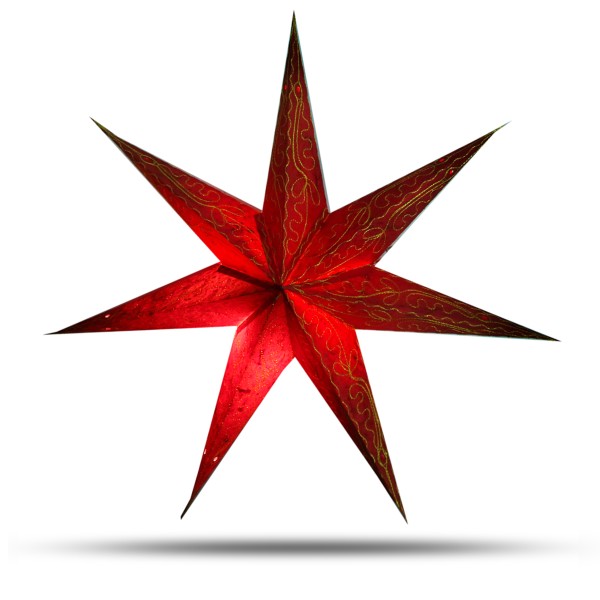 Sonia Originelli Weihnachtsstern 60cm Papier-Stern Weihnachtsdeko