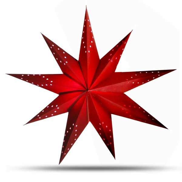 Sonia Originelli Weihnachtsstern 60cm Papier-Stern Weihnachtsdeko