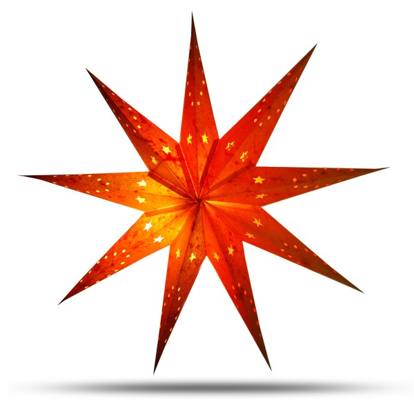 Sonia Originelli Weihnachtsstern 60cm Papier-Stern Weihnachtsdeko