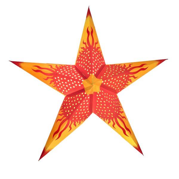 Sonia Originelli Weihnachtsstern 60cm Papier-Stern Weihnachtsdeko