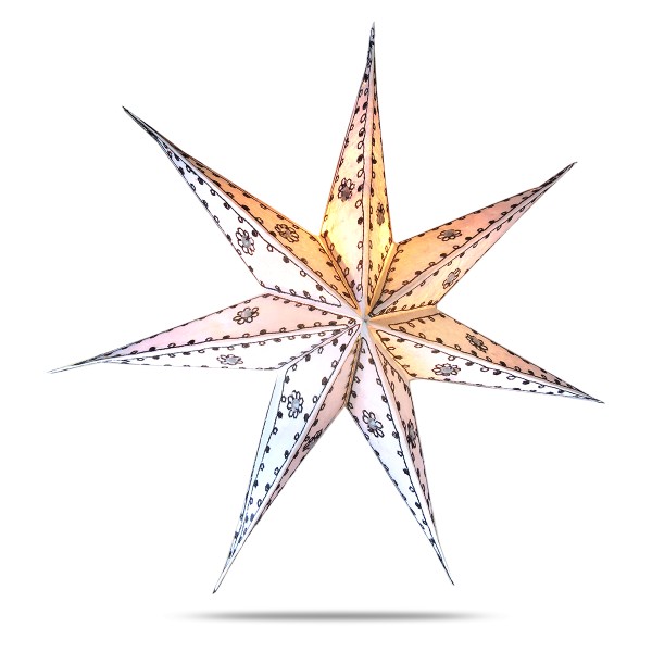 Sonia Originelli Weihnachtsstern 60cm Papier-Stern Weihnachtsdeko