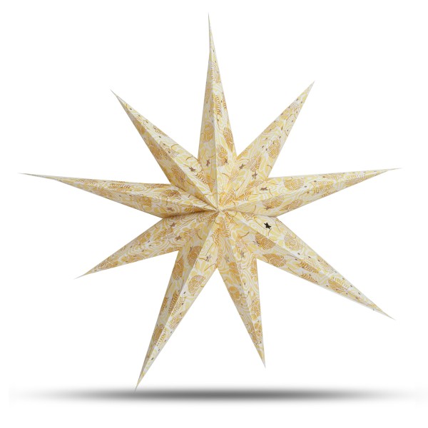 Sonia Originelli Weihnachtsstern 9-Zack Papier-Stern Weihnachtsdeko
