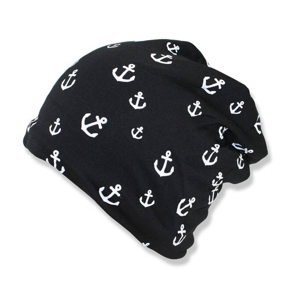 Sonia Originelli Winter Beanie Mütze "Mini Anker" Teddyfell Futter Maritim