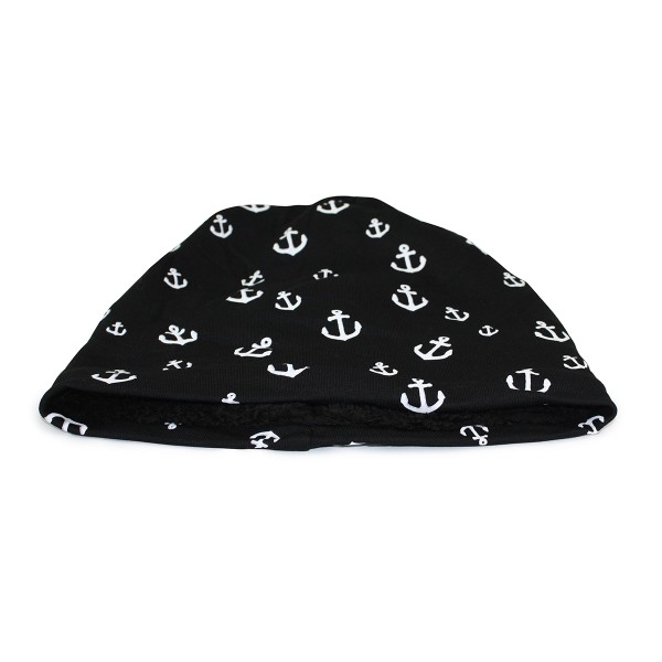 Sonia Originelli Winter Beanie Mütze "Mini Anker" Teddyfell Futter Maritim
