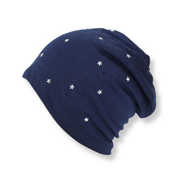 Sonia Originelli Winter Beanie Mütze "Strass Sternchen" Teddyfell Futter