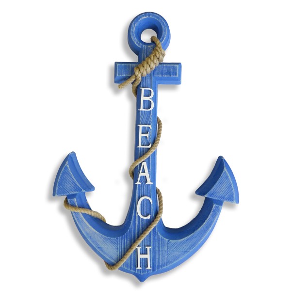 Sonia Originelli Wohn-Dekor "Anker" Wanddekoration Holzanker Maritim