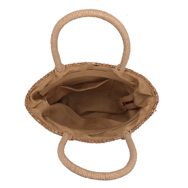 Sonia Originelli XS Korbtasche "Mini Anker" Stickerei Quastenverzierung Shopper Sommer