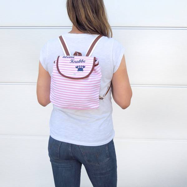 Sonia Originelli XS Rucksack "kleiner Wattwurm" Streifen Maritim Daypack