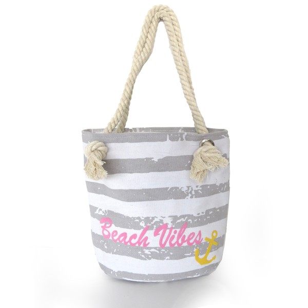 Sonia Originelli XS Shopper "Beach Vibes" Maritim Streifen Anker Vintage Tasche