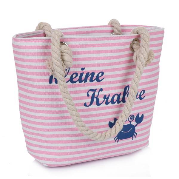 Sonia Originelli XS Shopper "kleine Krabbe" Tasche Maritim Streifen