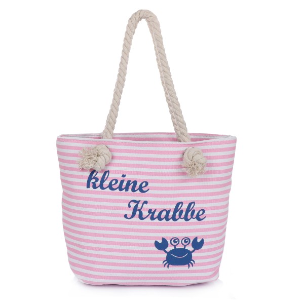 Sonia Originelli XS Shopper "kleine Krabbe" Tasche Maritim Streifen