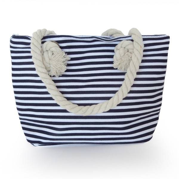 Sonia Originelli XS Shopper Maritim Gestreift Ankerprint Seilkordel
