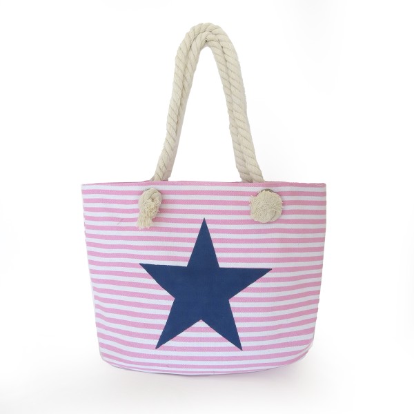 Sonia Originelli XS Shopper maritim gestreift Stern Seilkordel