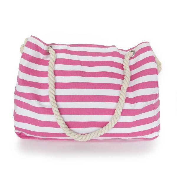 Sonia Originelli XXL Familienshopper Strandtasche Weekender Maritim Gestreift Mit Anker Aufdruck