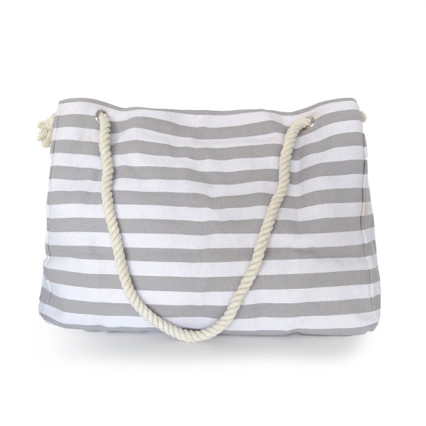 Sonia Originelli XXL Familienshopper Strandtasche Weekender Maritim Gestreift Mit Stern-Aufdruck