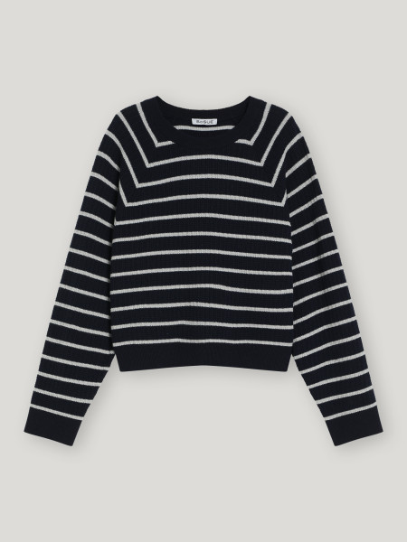 Sosue Antonia Cropped Stripes Blue