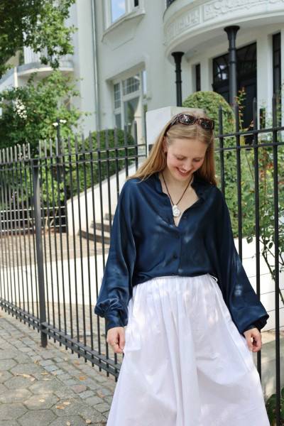 Sosue Antonia Shiny Slim Navy