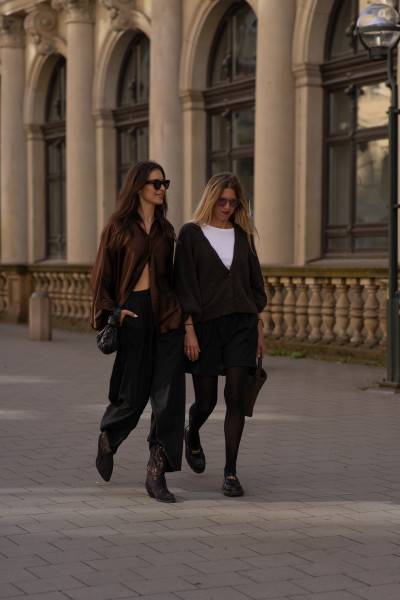 Sosue Antonia Short Cardigan Dark Brown