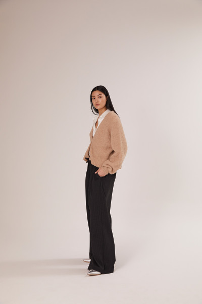 Sosue Antonia Short Cardigan Toffee