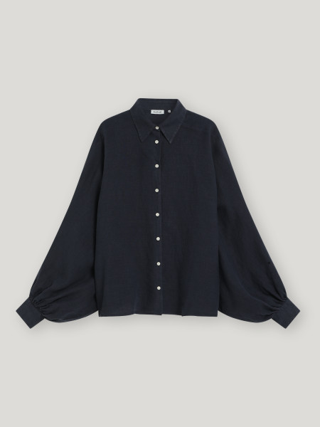 Sosue Bluse Antonia Linen navy