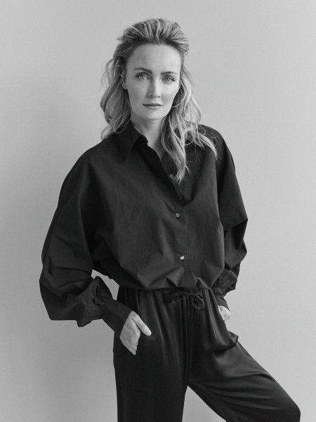 Sosue Bluse Antonia Short Draw String Black