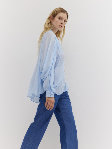 Sosue Bluse Ibiza Light Blue