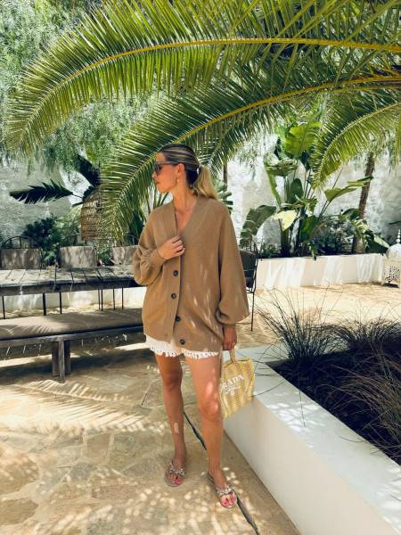 Sosue Cardigan Antonia Toffee