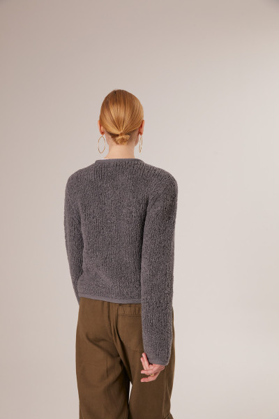 Sosue Fluffy Box Jacket Anthrazit