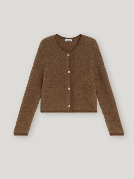 Sosue Fluffy Box Jacket Marone